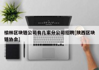 榆林区块链公司有几家分公司招聘[陕西区块链协会]